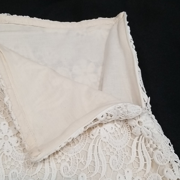 Zara Woman Laced cream beige mini Skirt. L - Picture 6 of 10